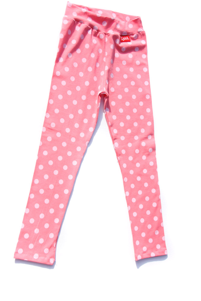 Legging print roze stip   1