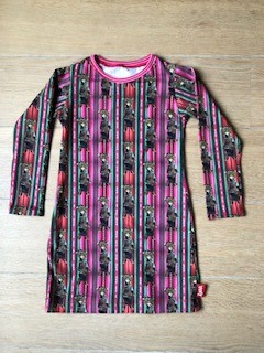 Jurkje rood/roze berenprint   1