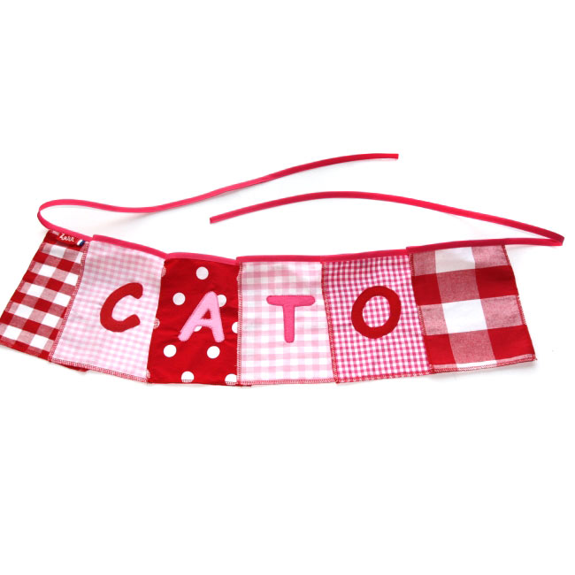 Naamslinger roze/rood   1